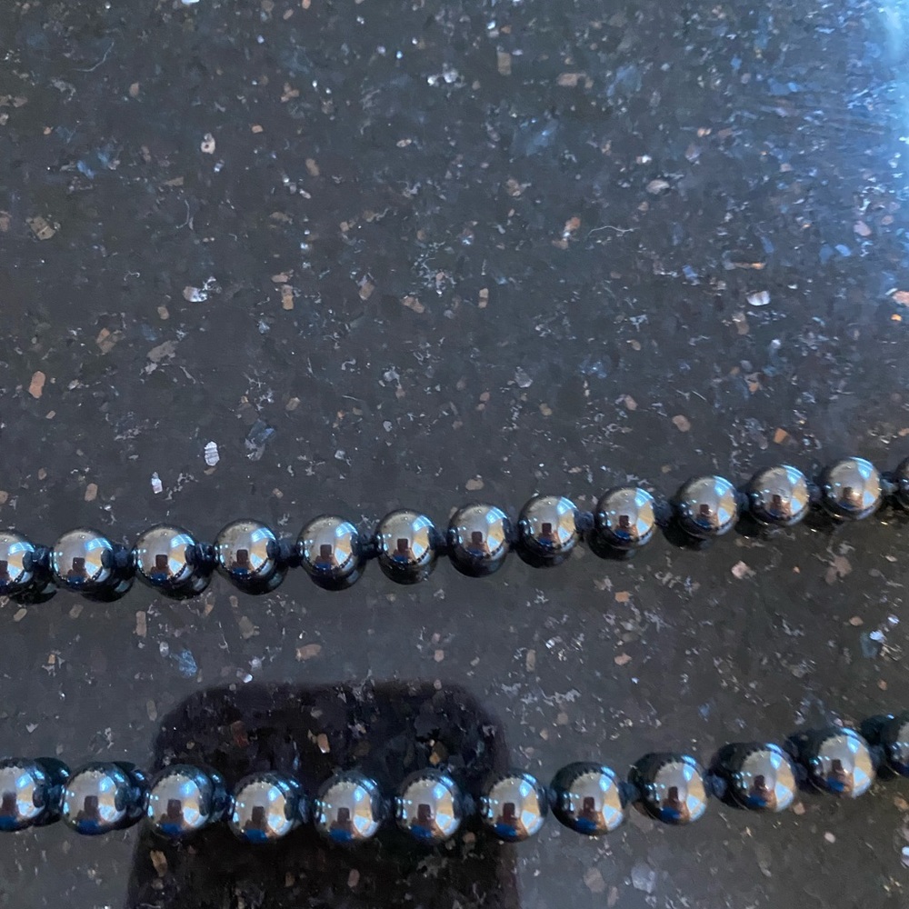 Beautiful hematite stone necklace